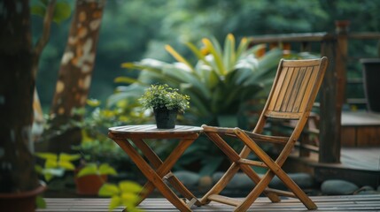 Obraz premium Outdoor Furniture: Includes tables, chairs, and loungers built for outdoor use, made from durable, weather-resistant materials to handle various climates. 