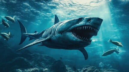 Obraz premium Shark. Shark in the sea