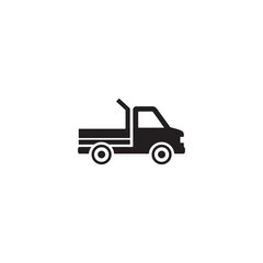 Silhouette truck icon design for transport business