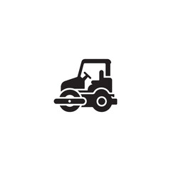 Road roller vector icon design