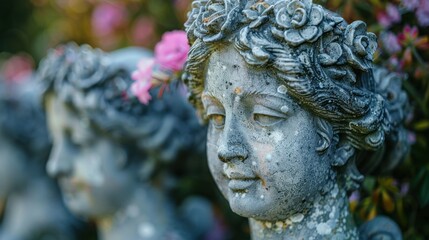 Garden Statues: Decorative pieces for gardens or yards, often made from stone, metal, or concrete, adding elegance and a touch of artistry to outdoor environments.
