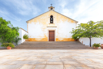 Fototapeta premium A church facade with natural day lighting