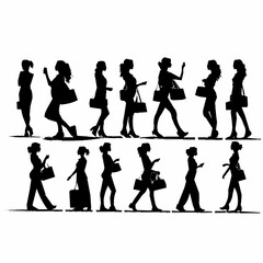 Women Set Silhouette