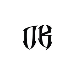 DB monogram logo design letter text name symbol monochrome logotype alphabet character simple logo