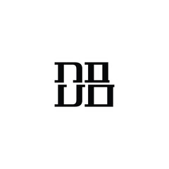 DB monogram logo design letter text name symbol monochrome logotype alphabet character simple logo