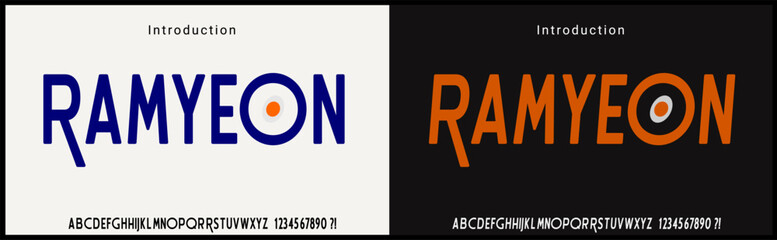 Condensed vector font. Typography modern and minimalist decorative concept.  