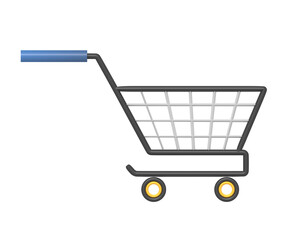 Shopping cart of rendering 3d