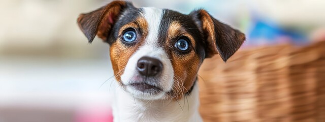 a basket, out-of-focus surroundings