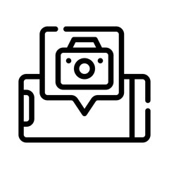camera line icon