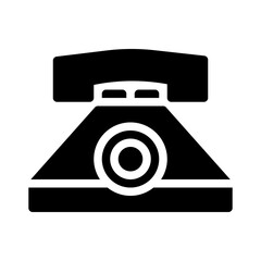 telephone glyph icon