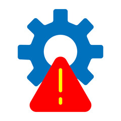 Obraz premium Protective Gear Required Vector Flat Icon Design