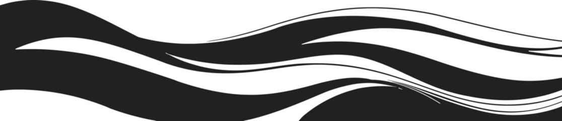 Smooth wavy lines border