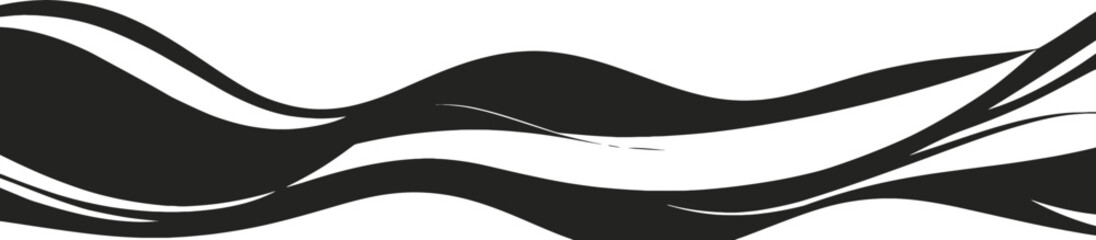 Smooth wavy lines border