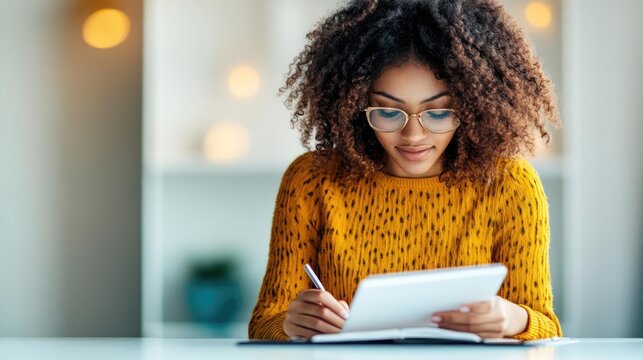 Fellowship program with self-paced certification, student deep in study, modern and sleek online learning platform, focused on academic and professional excellence