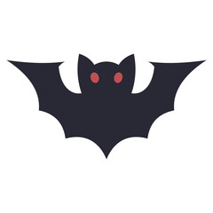 Halloween bat icon vector cartoon illustration isolated on a white background.