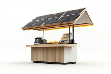 Eco friendly solar powered mobile charging station with modern design