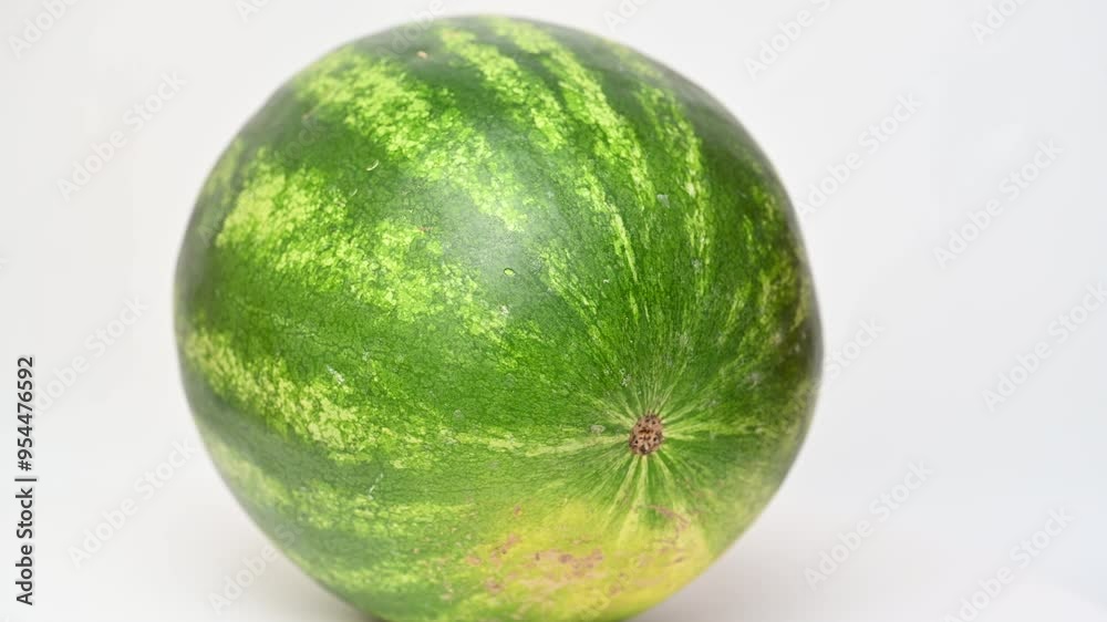 Poster watermelon on white background