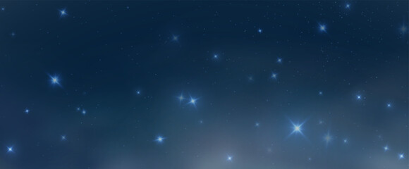 Starry sky background, starry universe, Milky Way galaxy png. Background of beautiful cosmic nebula.	
