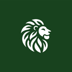 Nature Leaf Lion Logo