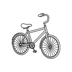Easily Editable Bike Line Icon. Ideal for Graphic Design