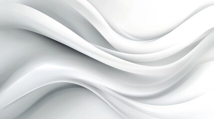 Obraz premium Abstract white and gray gradient color curve background
