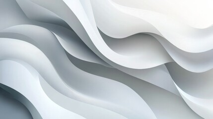 Obraz premium Abstract white and gray gradient color curve background