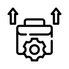 career development line icon