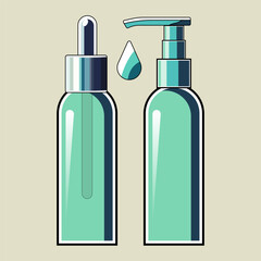 Facial serum and cleanser. Morning evening routine, deep cleansing, hydration, peeling gel, foam moisturizing, korean cosmetics, basic care, drop, enzyme, vitamin c, retinol bakuchiol hyaluronic acid