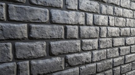 Obraz premium 3D rendering of a grey brick wall