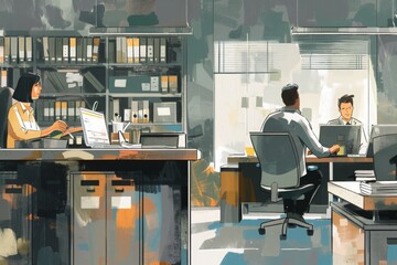 an illustration for a job recruitment advertisement