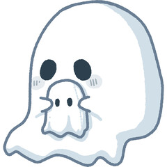 Cute Ghost Character Hug The Ghost Doll