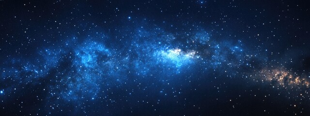 Blue dark night sky featuring numerous stars with a stunning Milky Way cosmos backdrop A picturesque starry night scene and starry sky texture Space backdrop in a 3D cartoon rendering style
