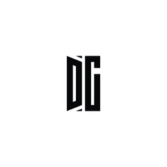 DC monogram logo design letter text name symbol monochrome logotype alphabet character simple logo