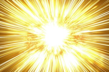 Obraz premium A vibrant burst of golden light radiating outward, creating a dazzling effect that symbolizes energy and brilliance.