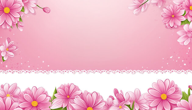 fondo rosa de flores hermosas