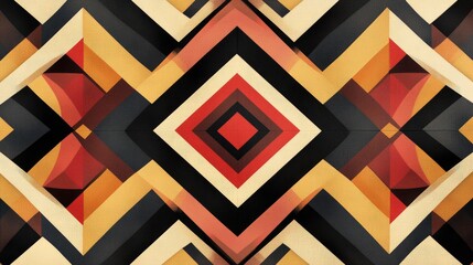 Geometric pattern backdrop with an abstract textile design
