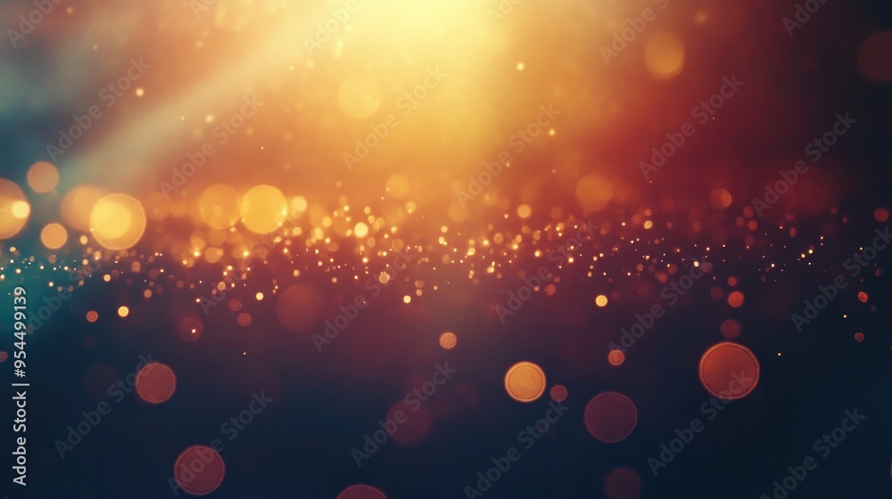 Poster lens flare effect on a dark background perfect for adding overlays or screen filters to images