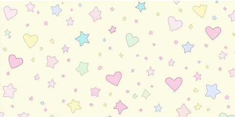 seamless pattern with hearts