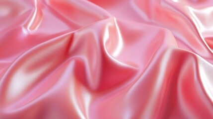 Fototapeta premium Glossy pink backdrop with a smooth and vibrant texture