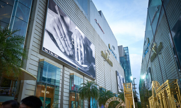 Bangkok, Thailand - Dec 05, 2023: Bangkok famous attractions place SIAM PARAGON Shopping Mall