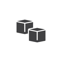 Blocks toys vector icon