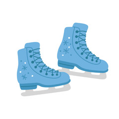 figure_skating.epsVector illustration cute doodle figure skating shoes for digital stamp,greeting card,sticker,icon,design