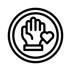 volunteering line icon