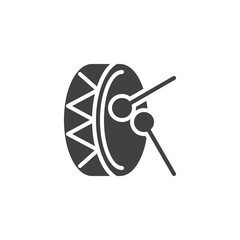 Drum toy vector icon