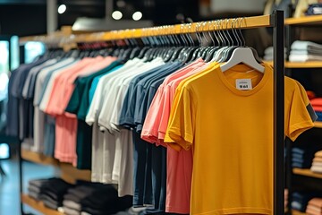 Fototapeta premium t-shirt display, clothing store display