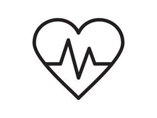 Heartbeat, Heart rate Pulse, love, heart Logo Icon
