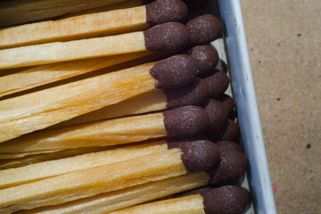 Wooden matches in ancient times