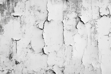 Obraz premium Cracked Grunge Concrete White Wall Texture, High Resolution Background