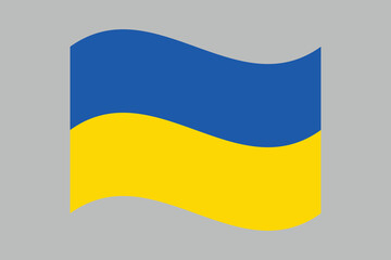 Ukraine flag, Flag of Ukraine, Flag Ukraine vector, Ukrainian flag symbol, The color of the original, Stock vector illustration
