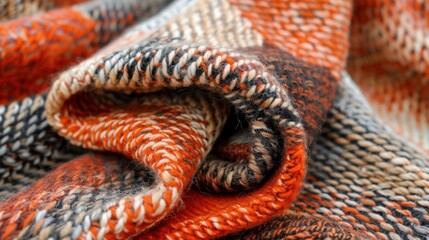 Throw Blanket: A small, decorative blanket on a bed or chair, giving extra warmth and a burst of color or texture to complement the room's design.
